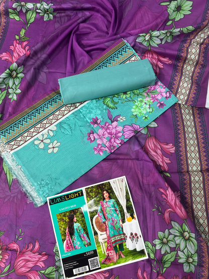 🌼 LIMELIGHT BANADORA 3PCS 🌼  2026 ☀️💎 3 Piece Unstitched Lawn 💎