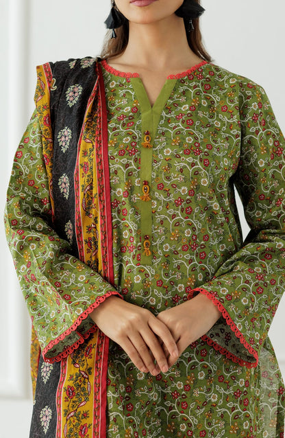 Orient Unstitched Lawn 3 Piece Collection D.C:- OTL-25-002