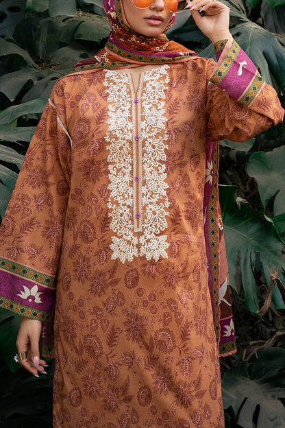 Gul Ahmed IUSTKSD-4023 Emb Lawn 3PCS