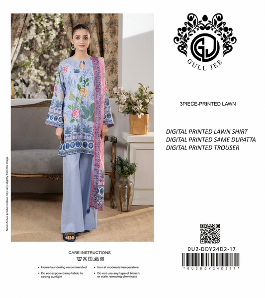 Gull Jee Unstitched Lawn 3 Pieces in Wholesale Price 🔥🧡