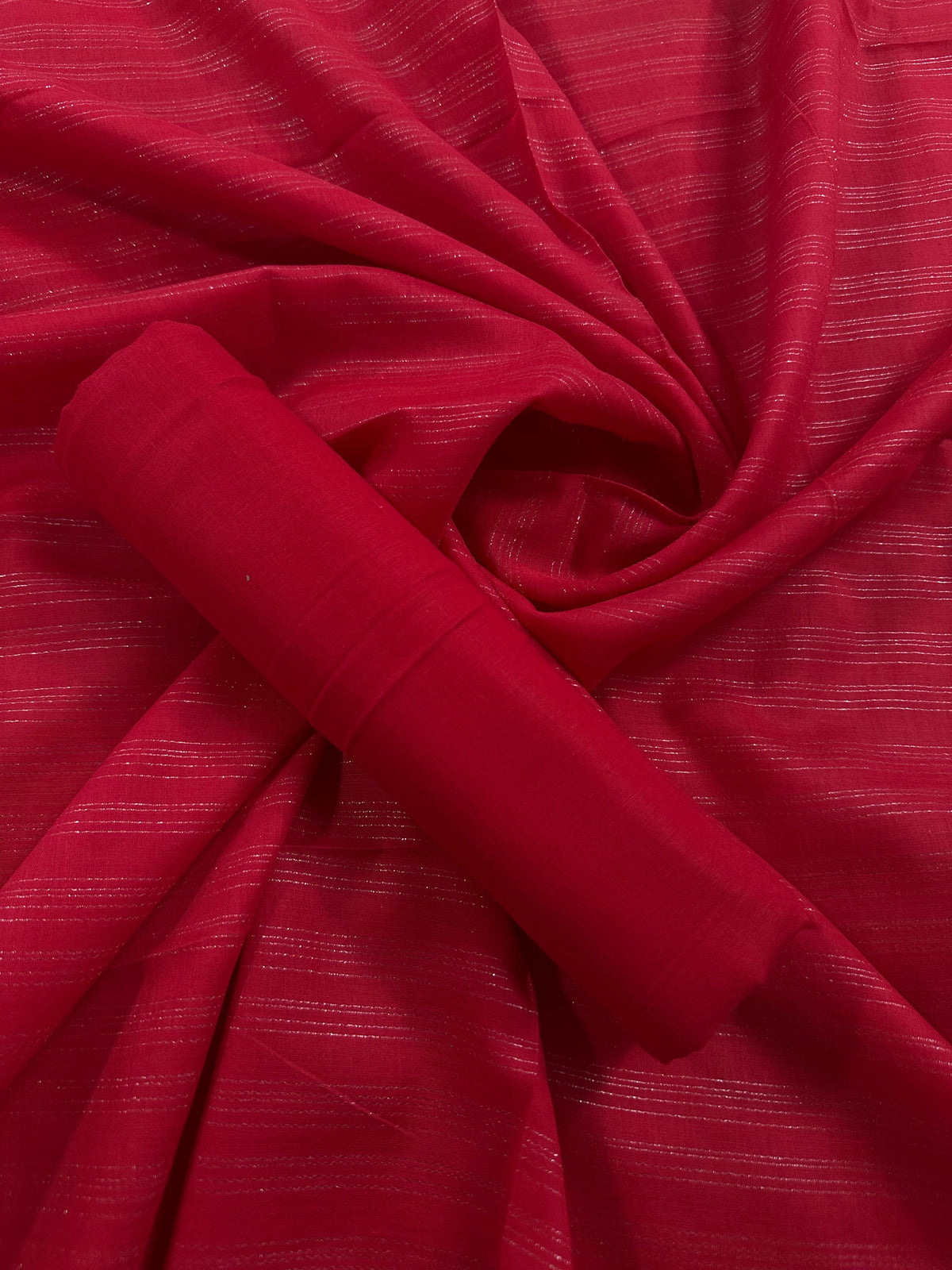 Sana Safinaz Red Jacquard 2 Pcs