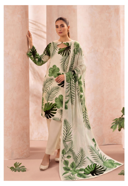 Izhaan Moosa Jee D #06 - 3pcs Unstitched Printed Collection