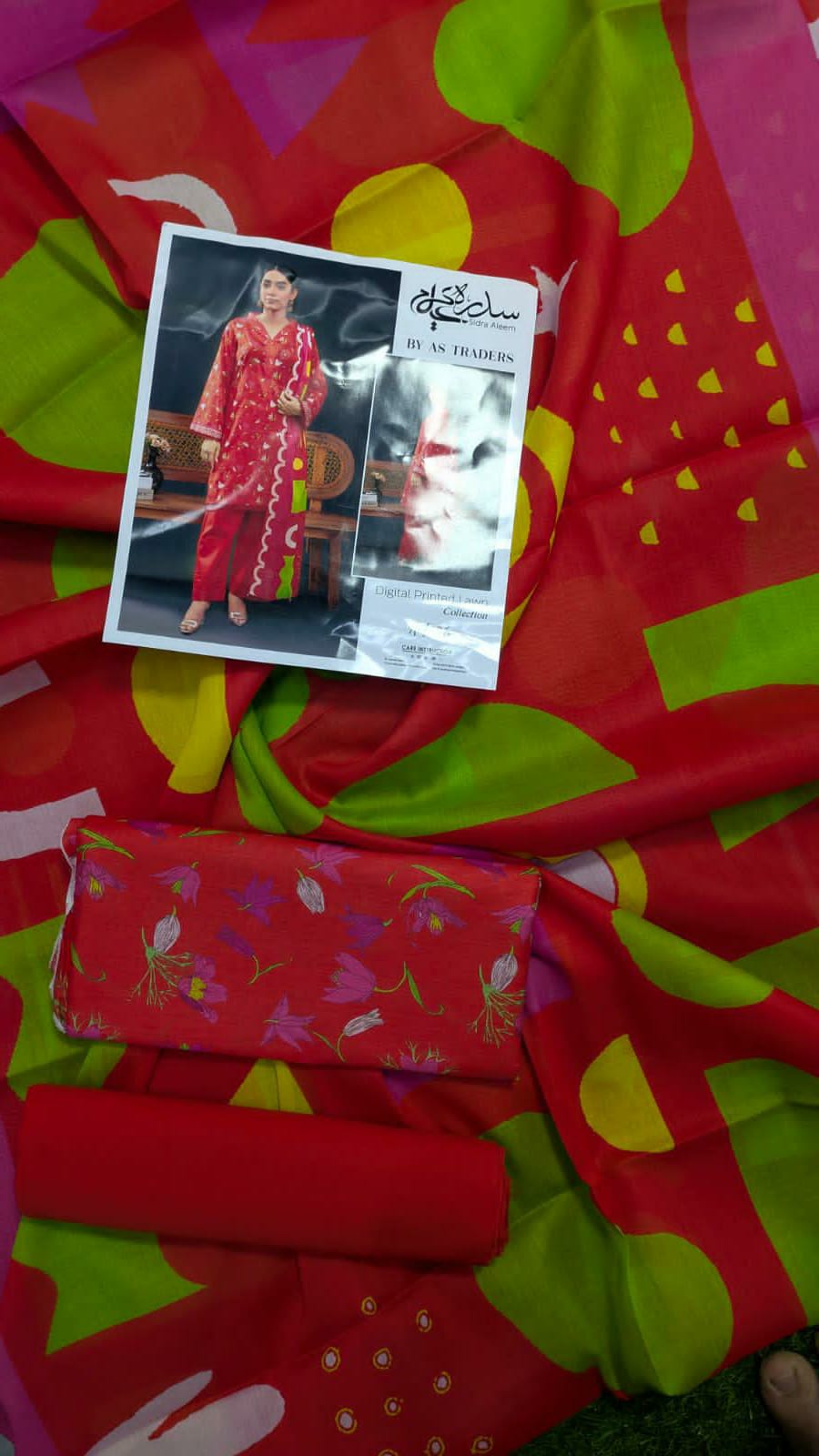 Sidra Aleem Digital Printed Unstitched Lawn Collection Art - 06