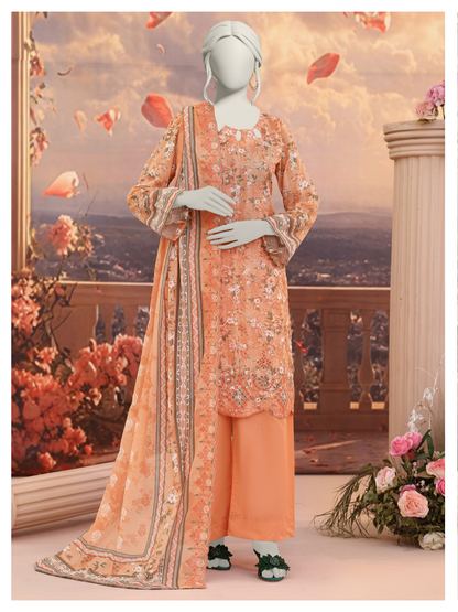 Almeerah Orange D -03 Luxchicn Collection