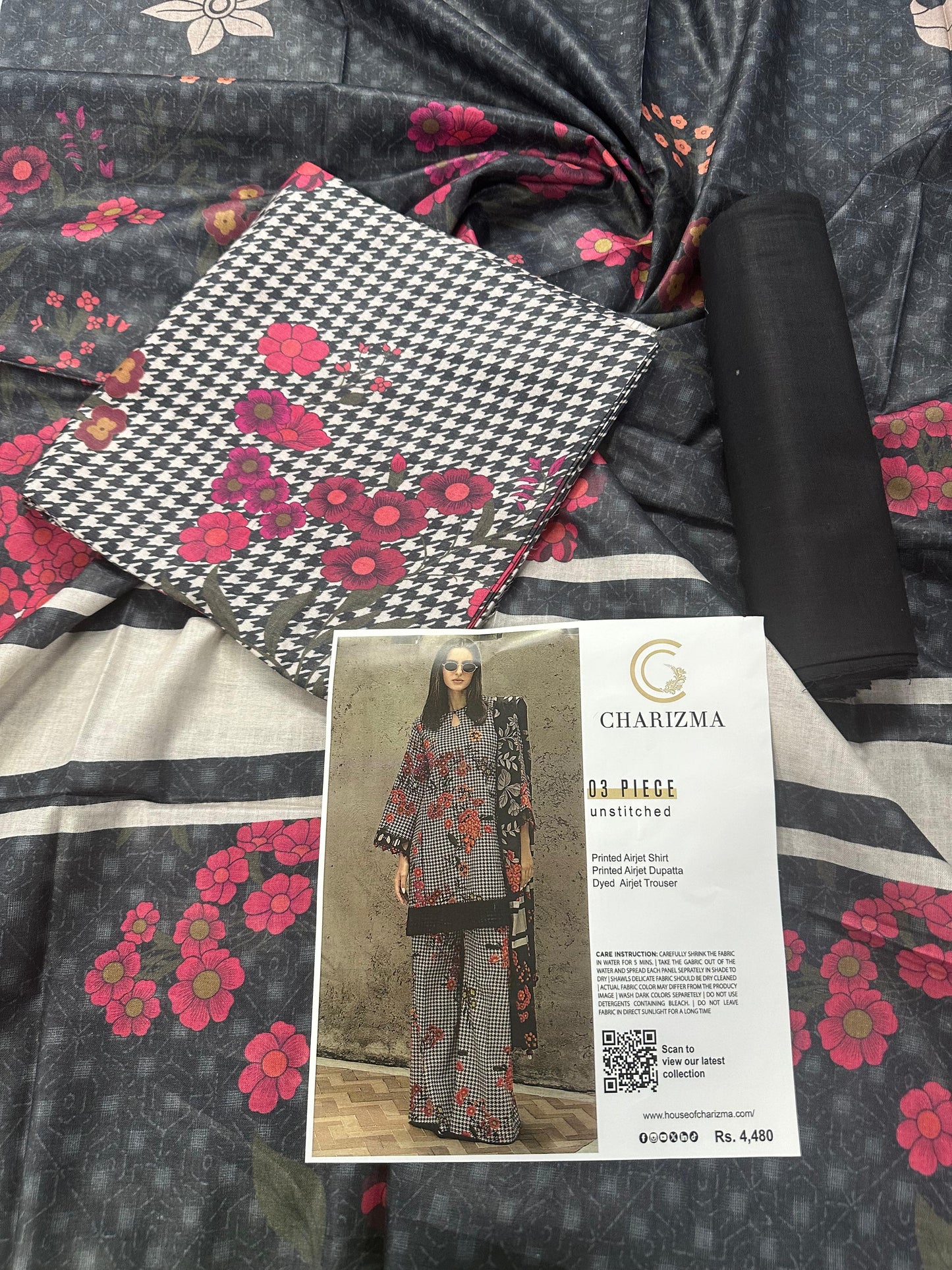 CHARIZMA LAWN COLLECTION 3 PIECE SUIT Design # 08