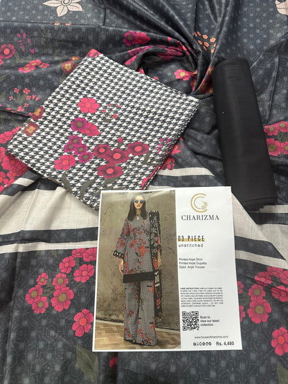CHARIZMA LAWN COLLECTION 3 PIECE SUIT Design # 08