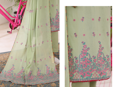MTF MUSKAN JACQUARD 100% ORIGINAL CHIKENKARI SLEEVES 3PCS 👌🌼❤️