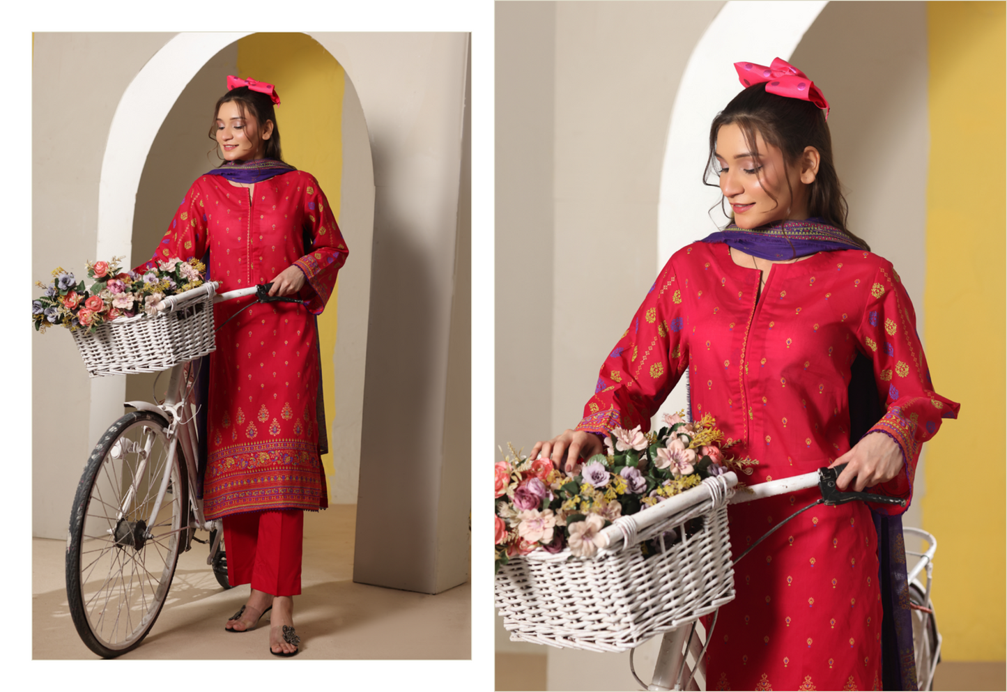 BANARSI BY MJ SIGNATURE DIGITAL PRINTED 3PC LAWN COLLECTION Design #D-A0301-02