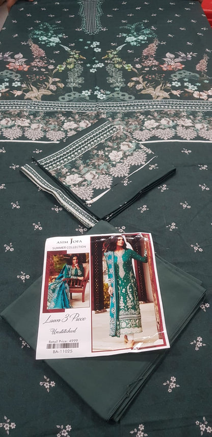 Asim Jofa Lawn Printed 3PC In Wholesale Price