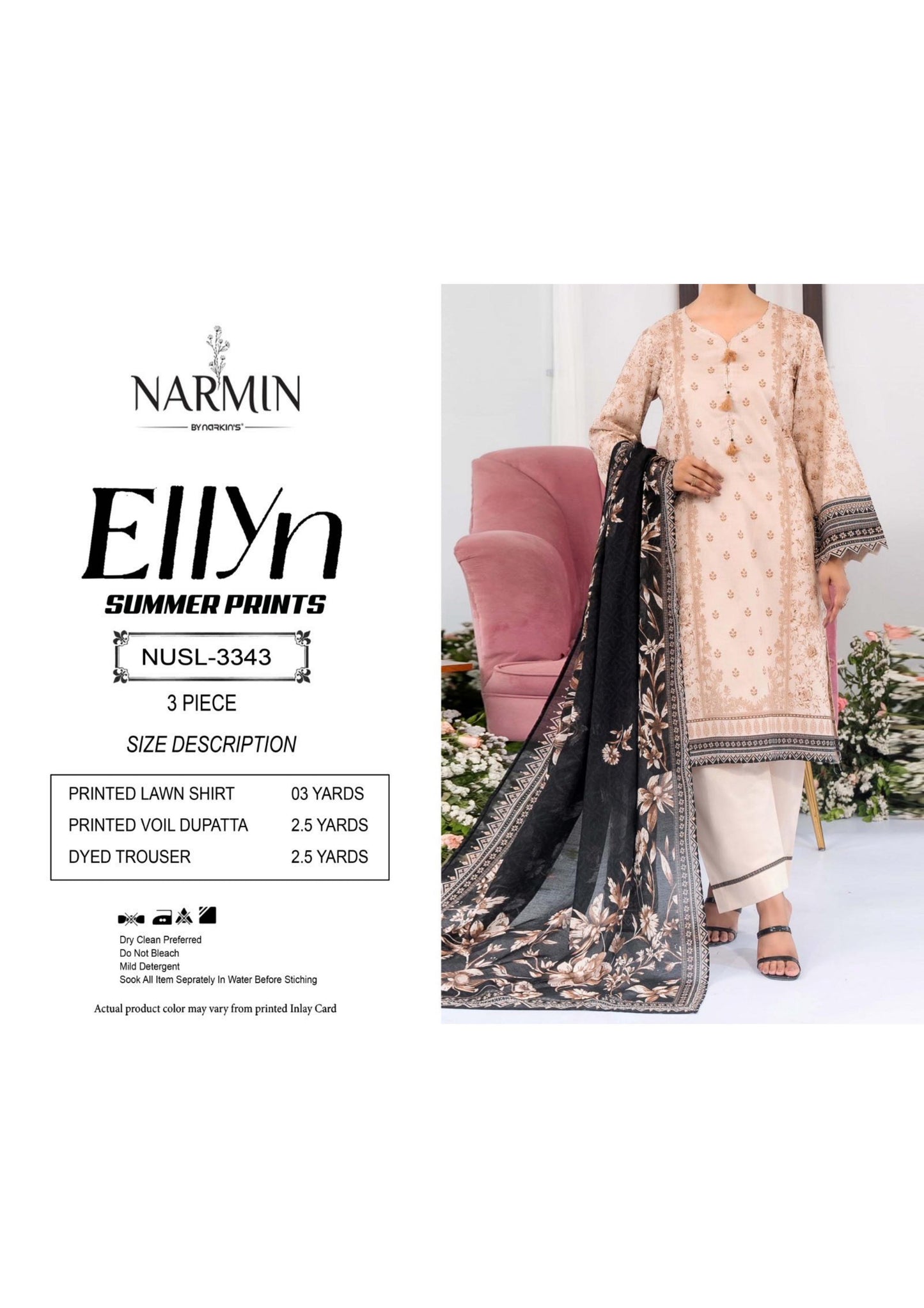 NARMIN Ellyn 100% Original Unstitched Lawn ❤️  by NARKINS