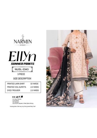 NARMIN Ellyn 100% Original Unstitched Lawn ❤️  by NARKINS