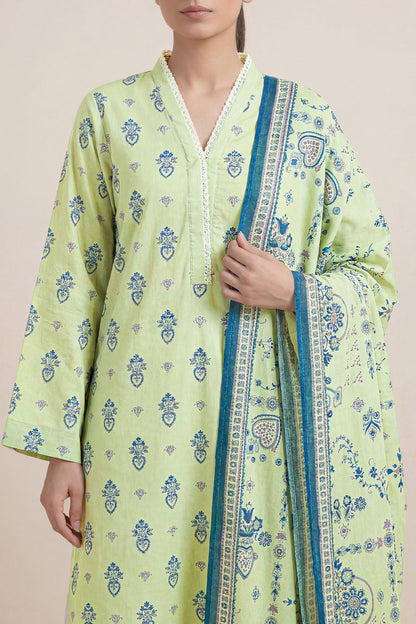 SAYA D.C:-U01-26222-P01B - 3 Piece Printed Lawn Collection