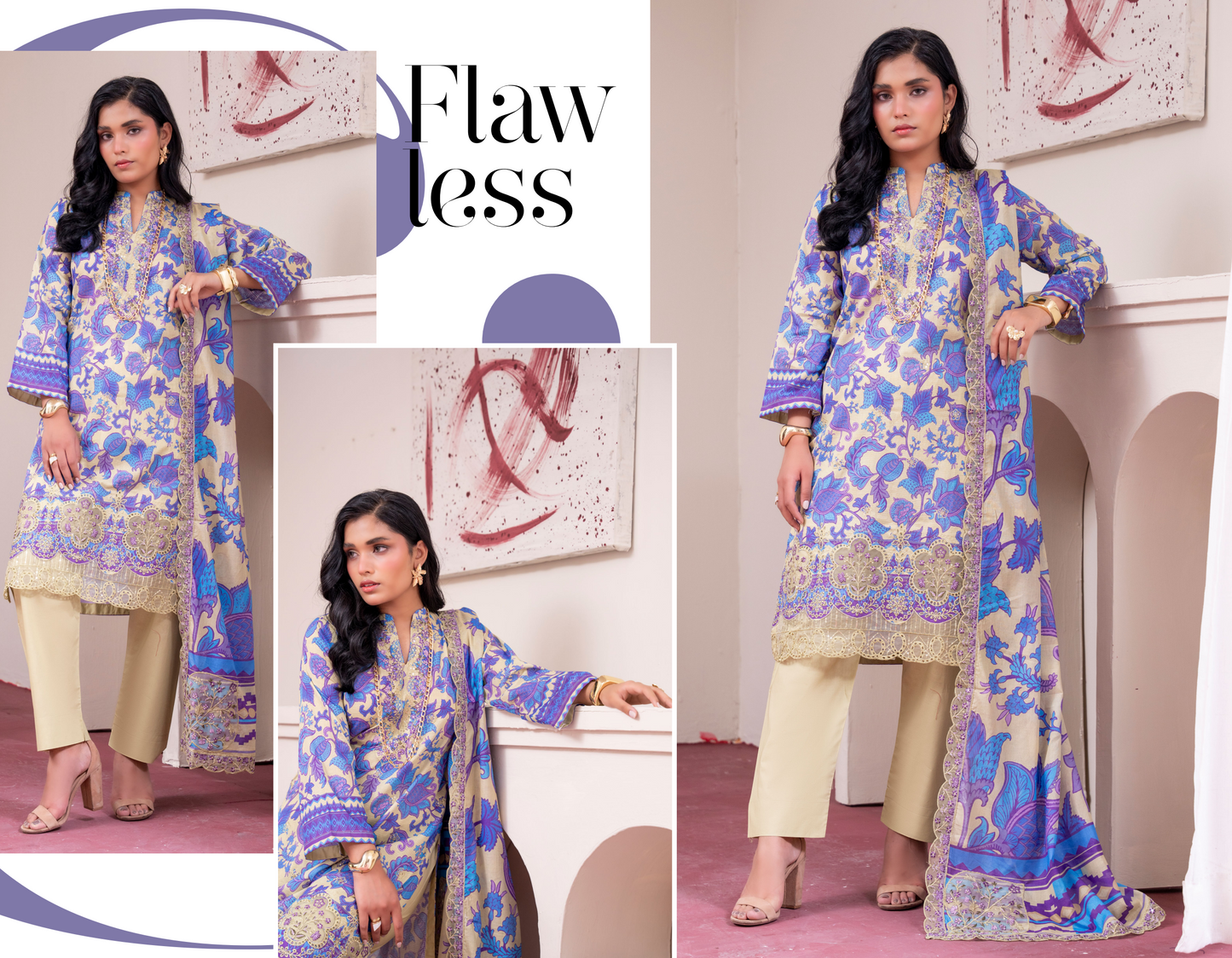 Amaira Pinky Luxury Embroidered Lawn 3 Piece Unstitched Collection