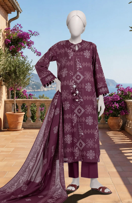 MTJ Original (WSDTS-PR-5362) Printed Lawn Unstitched Collection – Summer 2026
