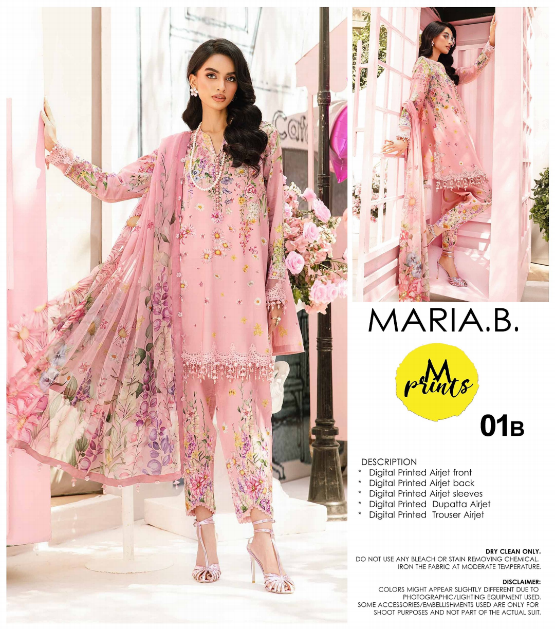 MARIA.B Unstitched Lawn 3 Pieces in Wholesale Price 🔥❤️