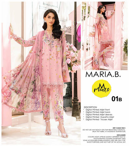 MARIA.B Unstitched Lawn 3 Pieces in Wholesale Price 🔥❤️