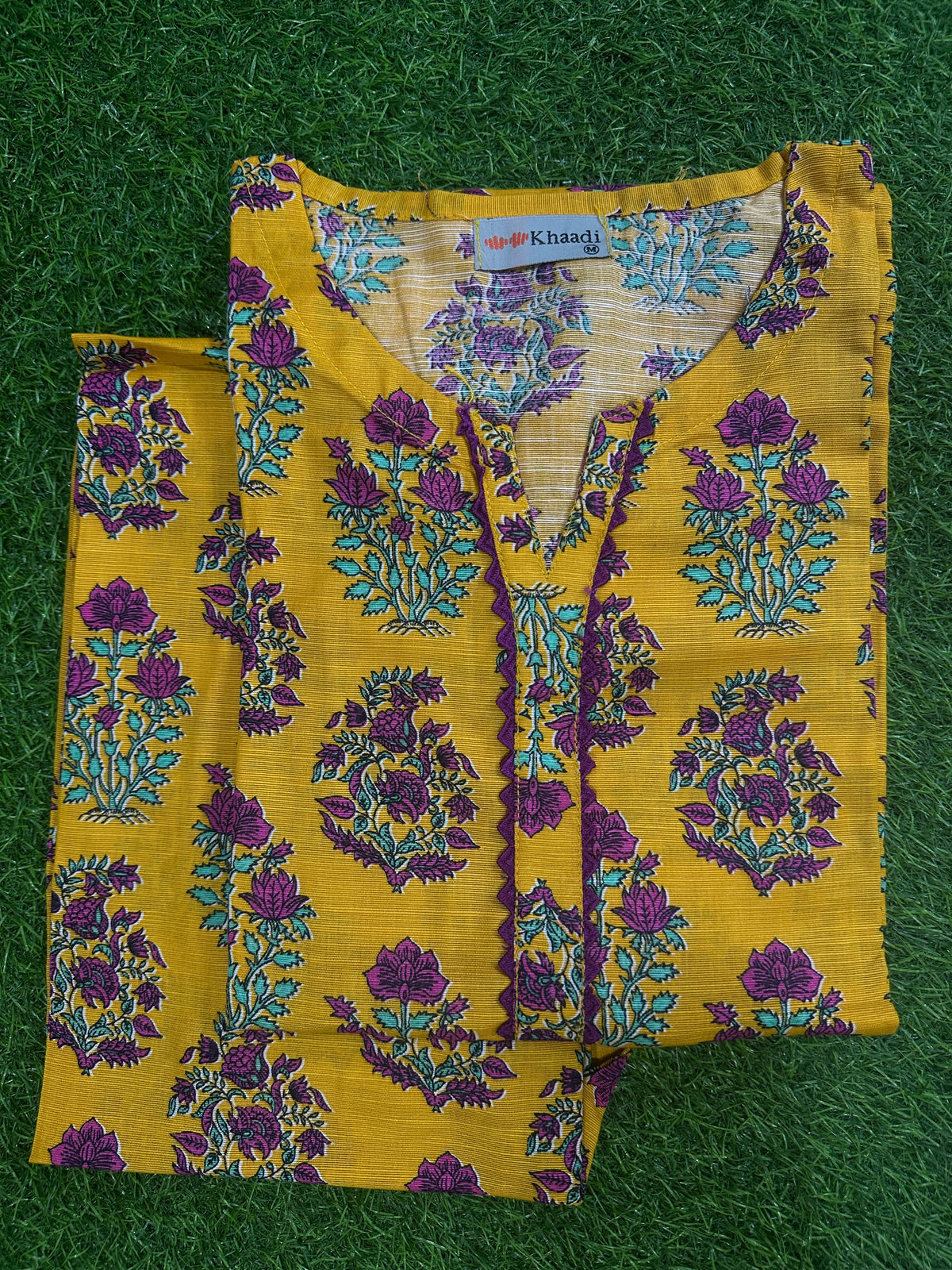 Khaadi Yellow Stitch 2Pcs