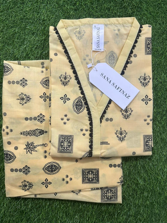 SANASAFINAZ Stitched CORDSET 2PCs Cotton – Ready to Wear