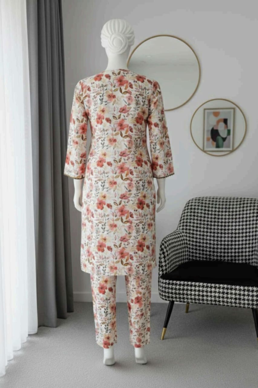 ALMEERAH  Stitched Lawn Cords Set 🔥 – Elegant, Comfortable & Ready to Wear.