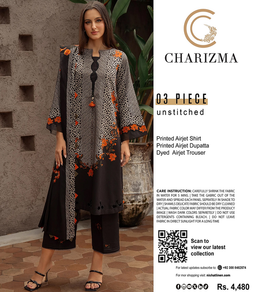 CHARIZMA LAWN COLLECTION 3 PIECE SUIT Design # 01