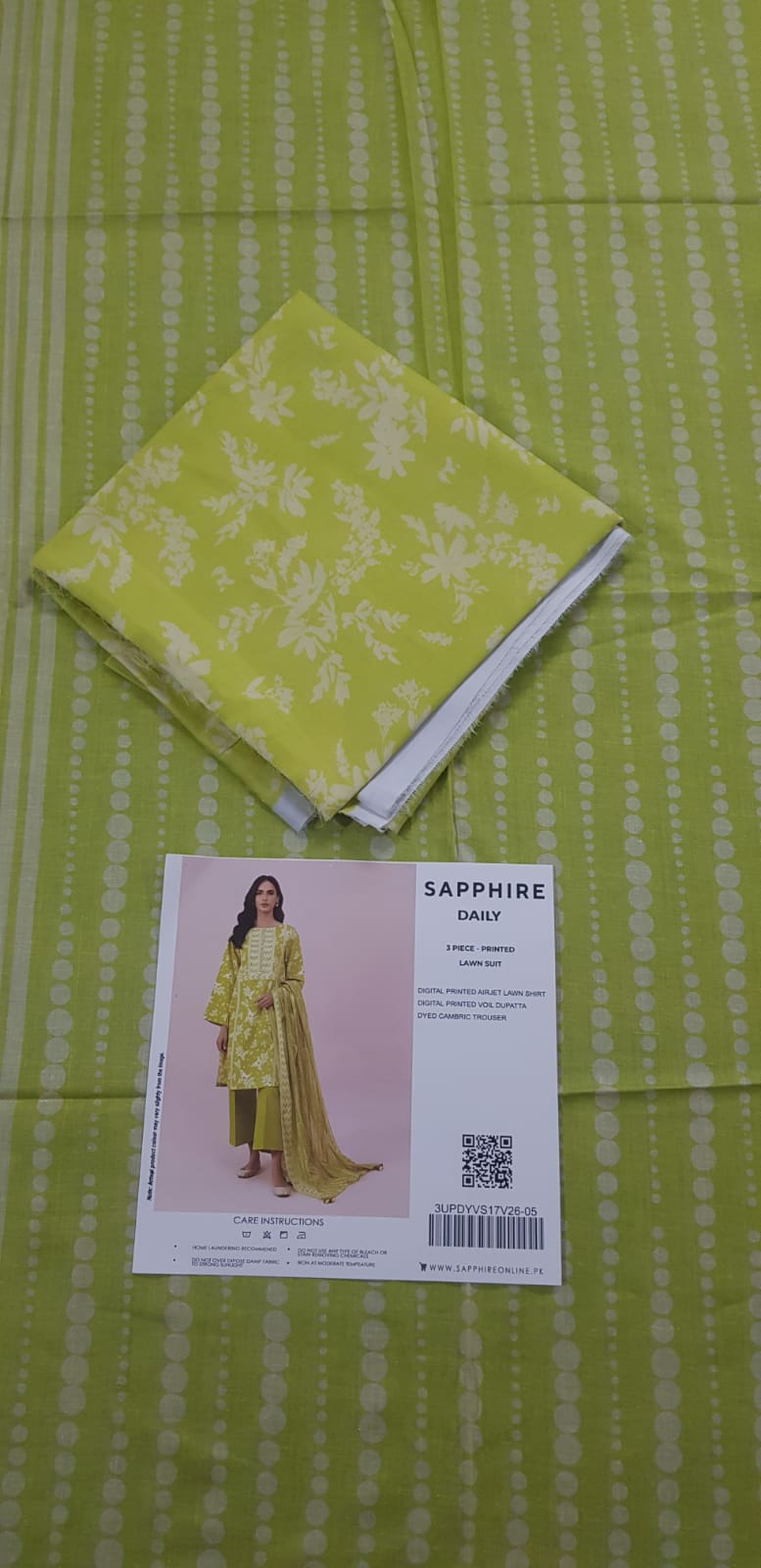 Sapphire Shirt Dupatta Lawn 2Pcs 🔥