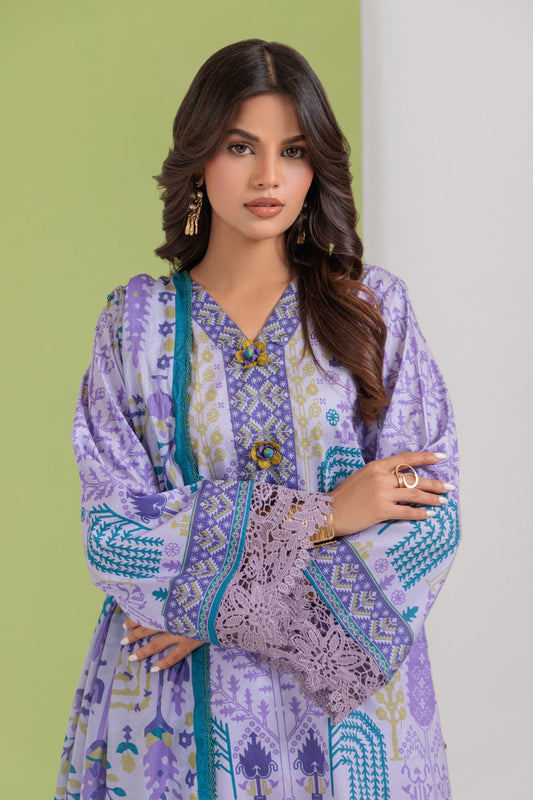 Bonanza Satrangi Unstitched Lily Bloom - 3 Pc (WU3PPBS25LIUN39) 🔥🥰