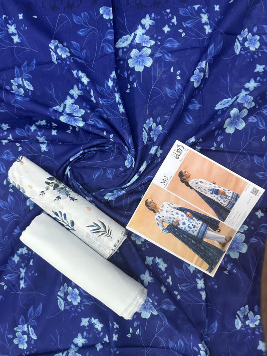 Izhaan Moosa Jee D #01 - 3pcs Unstitched Printed Collection