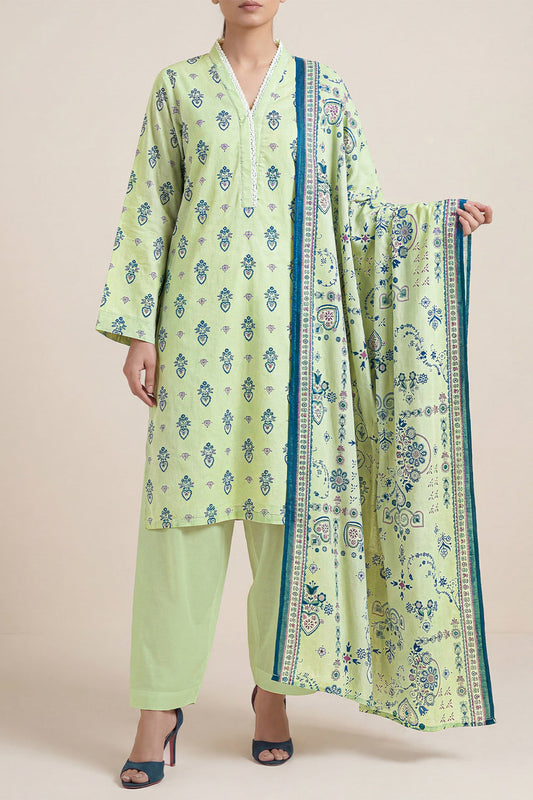 SAYA D.C:-U01-26222-P01B - 3 Piece Printed Lawn Collection
