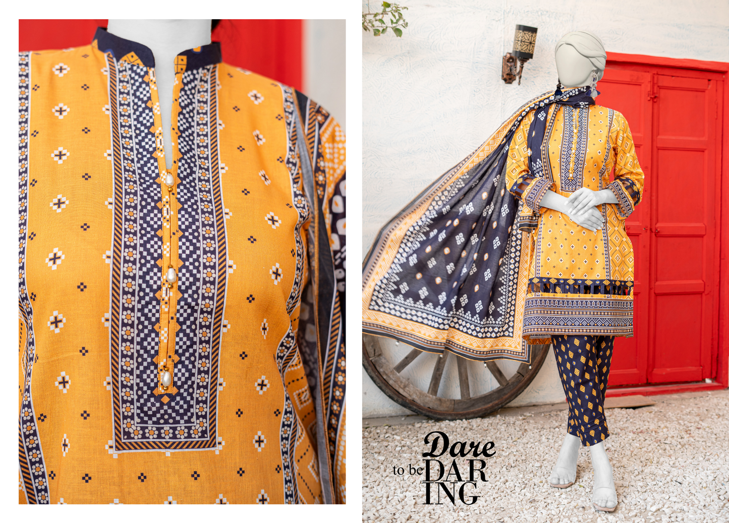 HAYA Fresh Arrival – Digital Printed MEKO Lawn 3PC Collection Design# 5