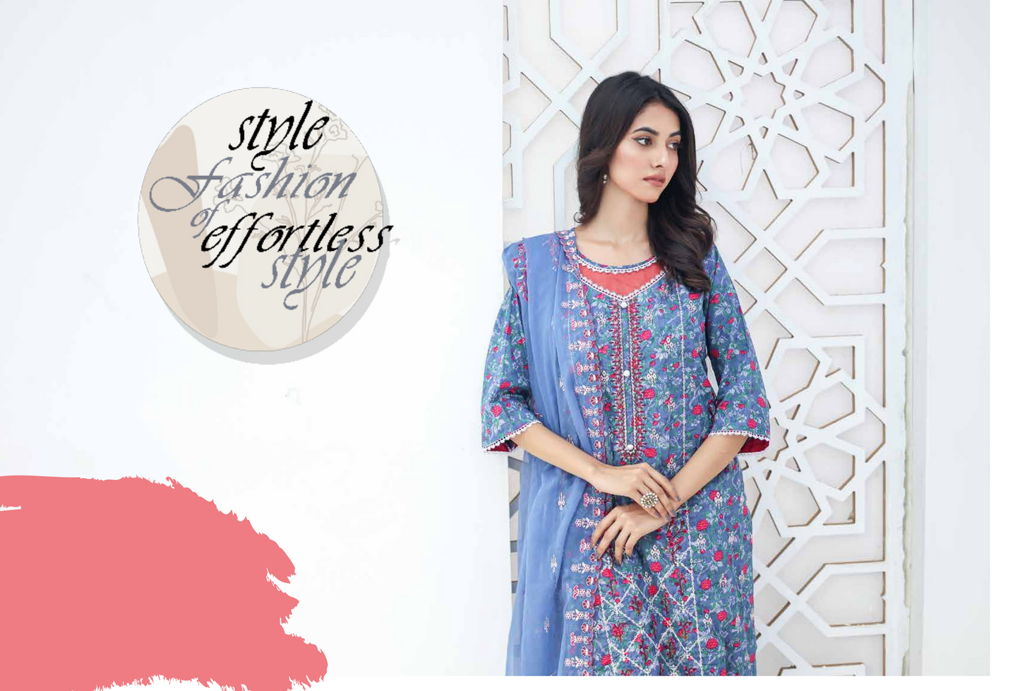 SANASARA EMBROIDED 3P By LEEDS