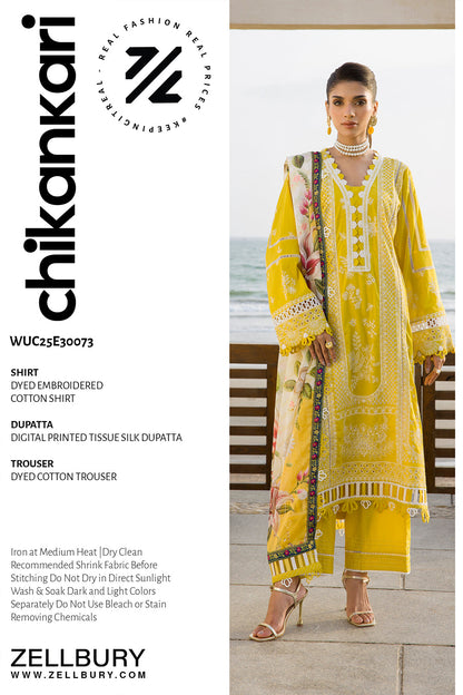 ZELLBURY – Chikankari Collection 🌸
💚 Lime Elegance 💚 🎨 Code: WUC25E30073