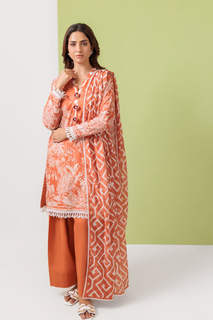 Bonanza Satrangi Unstitched Chinoiserie - 3 Pc (WU3PPBS25LIUN68)