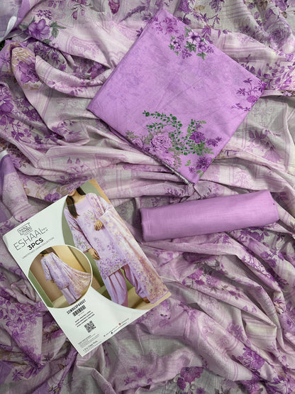 Salitex Eshal (D.C:-SSW8U3P445) 3Pcs Unstitched Printed Lawn Collection