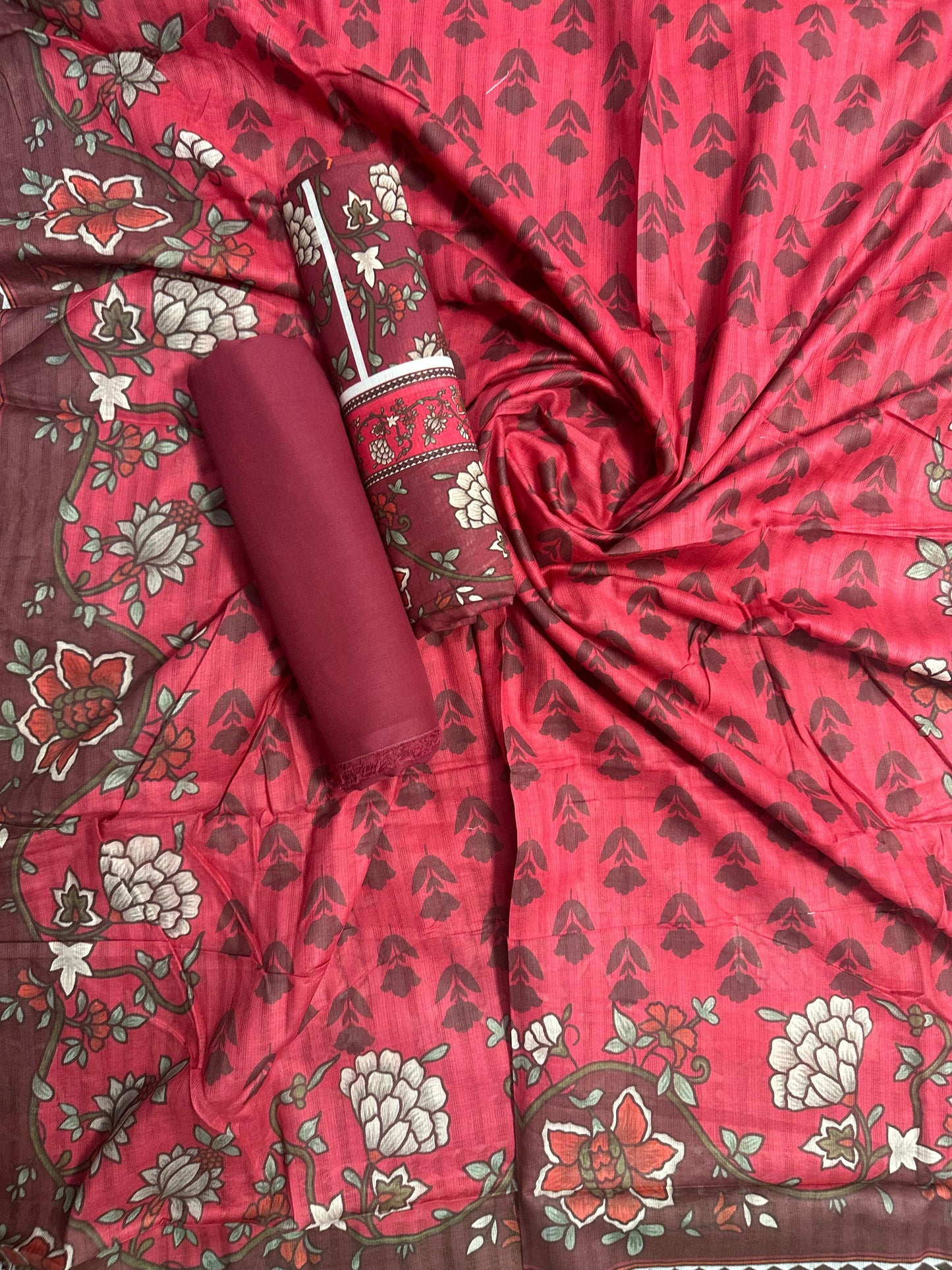 ZAMAN D-19 PRINTED UNSTITCHED 3PCS COLLECTION