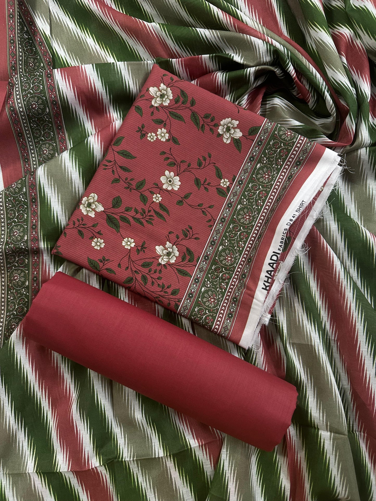 Khaadi Dusty Rose Printed 3Pcs