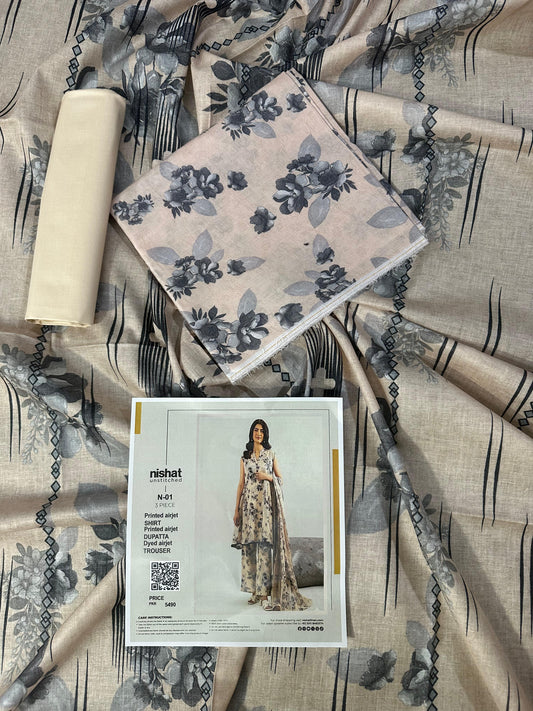 NISHAT UNSTITCHED LAWN 3PCS COLLECTION 2026 🔥❤️