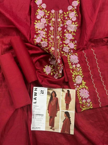 Zellbury D.C:-WUS26E21200  Embroidered Textured Lawn 2Pcs Collection