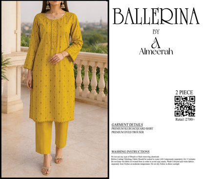 BALLERINA BY ALMEERAH D-5 -  2PCS JACQUARD COLLECTION