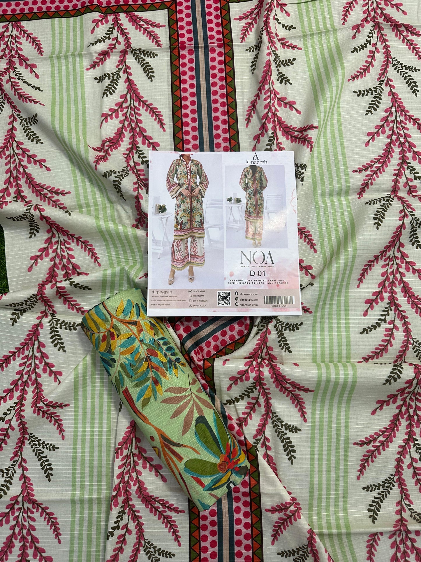 Almeerah - NOA 2 Pcs Unstitched collection Design No 1