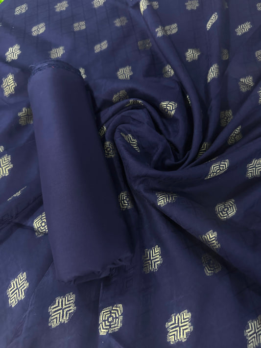 Jacquard Dark Blue Lawn 2 Pcs Collection