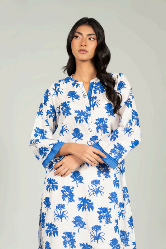 Alkaram White Khaddar 2Pcs