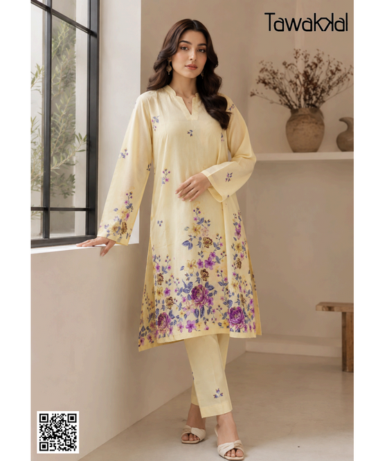 Tawakkal Yellow Stitched 2-Piece