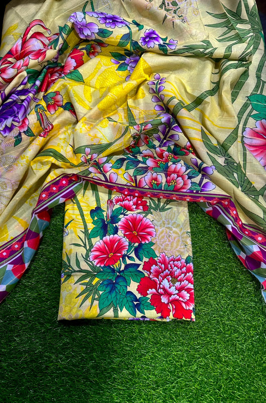 Sapphire & Baroque Yellow Flora (S+D) 2PCs