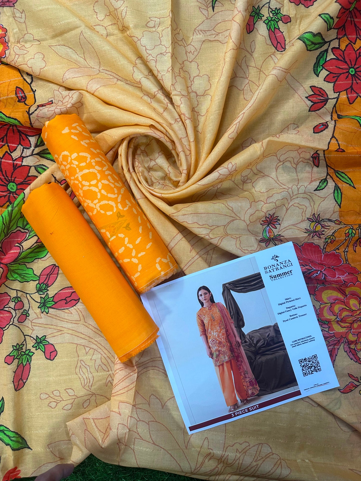 Bonanza Satrangi Orange 3PCs