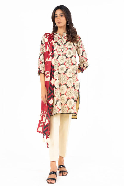 Alkaram Digital Printed Lawn 3 Piece 😉🧡