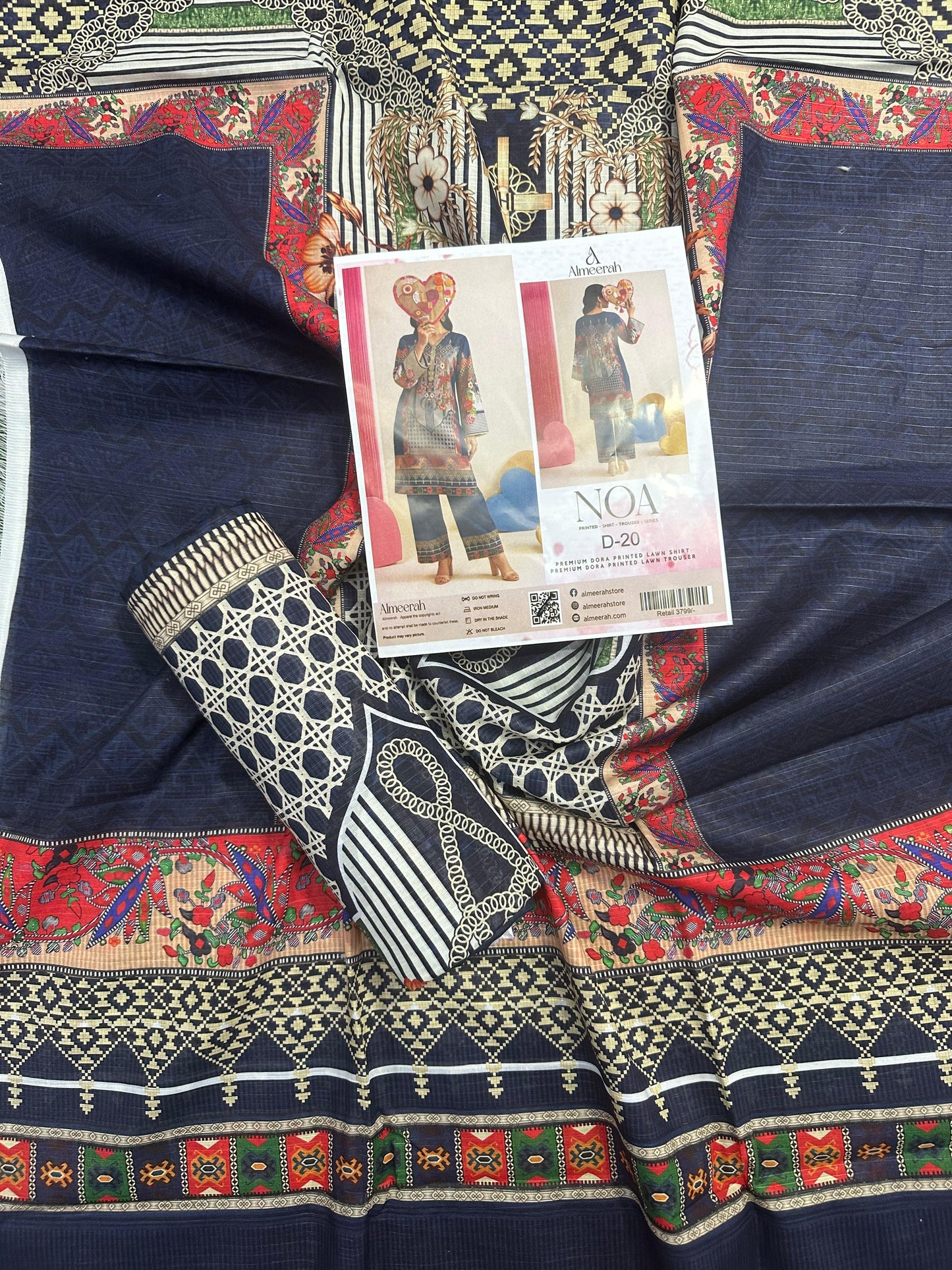 Almeerah - NOA 2 Pcs Unstitched collection Design No 20