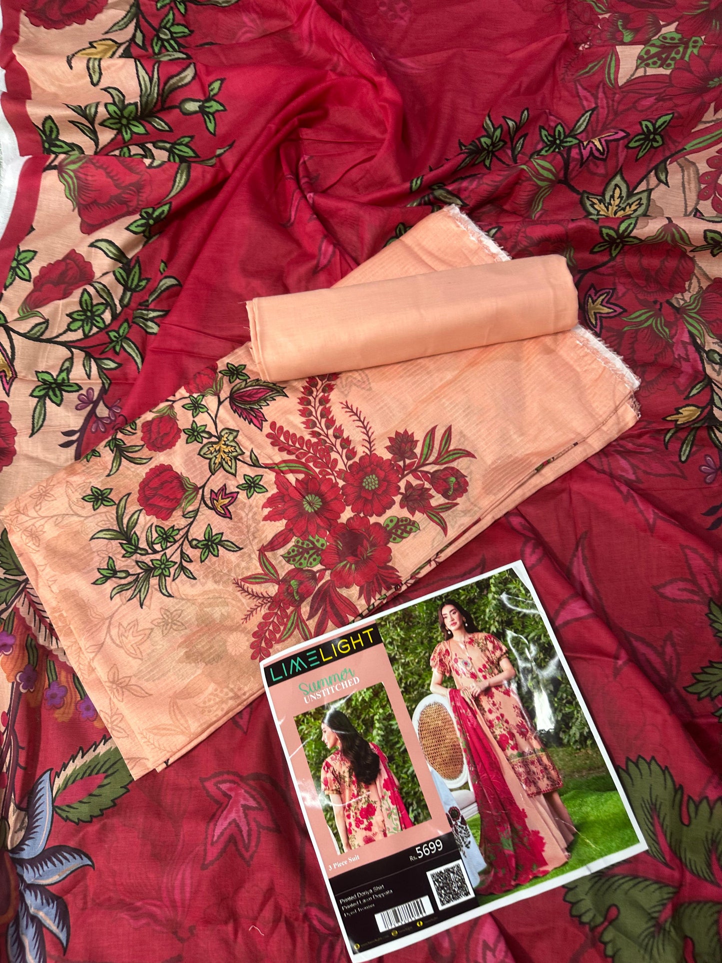 🌼 LIMELIGHT BANADORA 3PCS 🌼  2026 ☀️💎 3 Piece Unstitched Lawn 💎