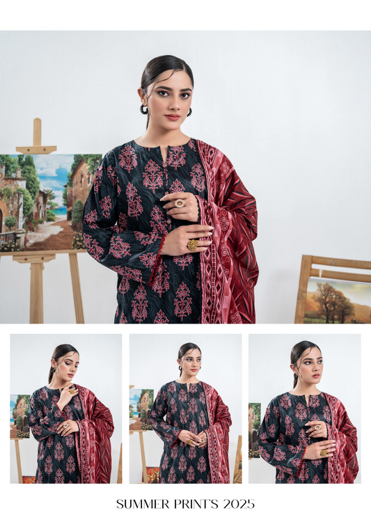 Zesh Unstitched Lawn 3 Piece 100% Original 🔥❤️