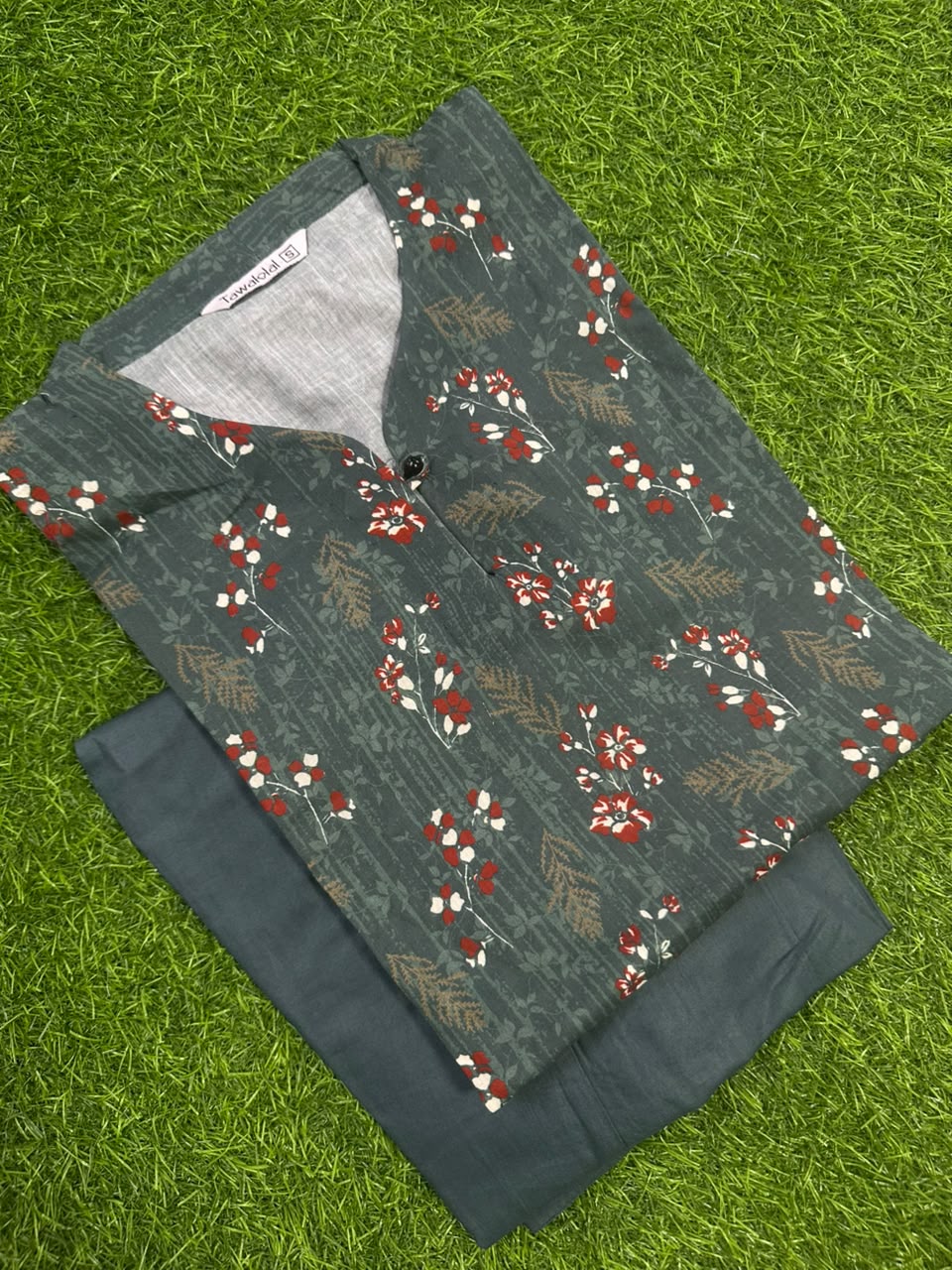 Tawakkal Green Stitched 2-Piece