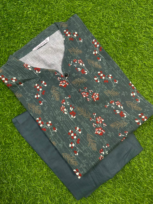 Tawakkal Green Stitched 2-Piece